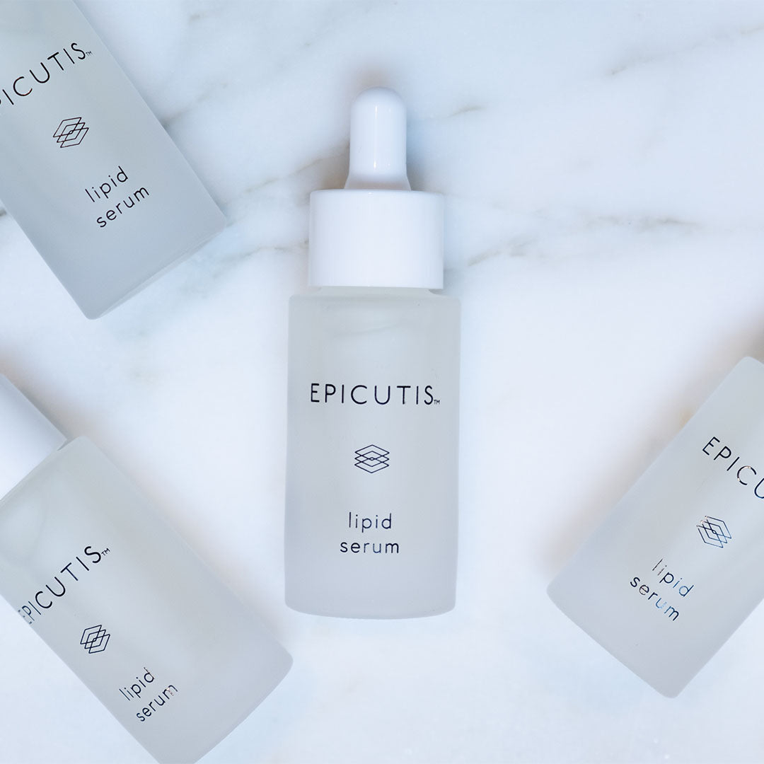 epicutis Lipid Serum on marble background