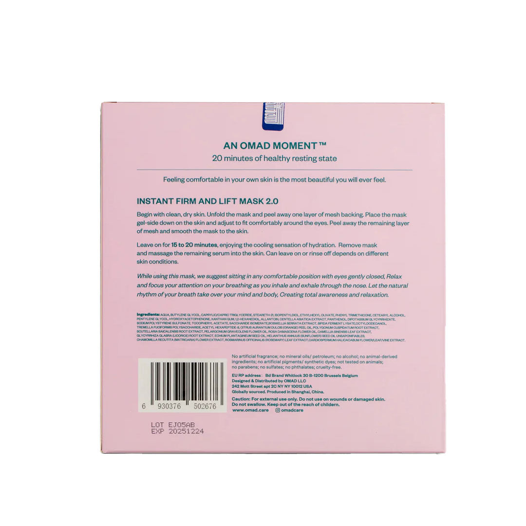 Instant Firm & Lift Mask 2.0-Masks + Peels-OMAD-rev skin and wellness best facial in denver colorado acne expert